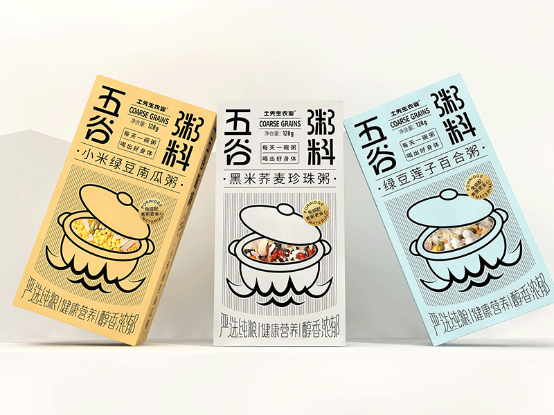 土先生五谷粥料系列包装设计